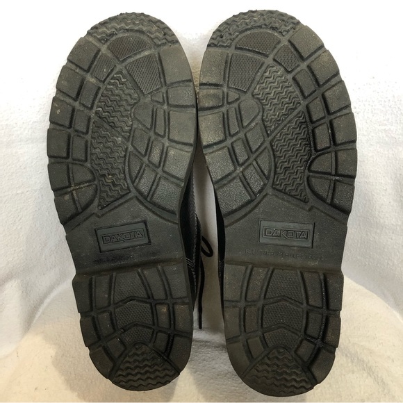 Dakota Oxford Lace Up Black Leather Safety Shoes / Boots Size 12W - Picture 7 of 15